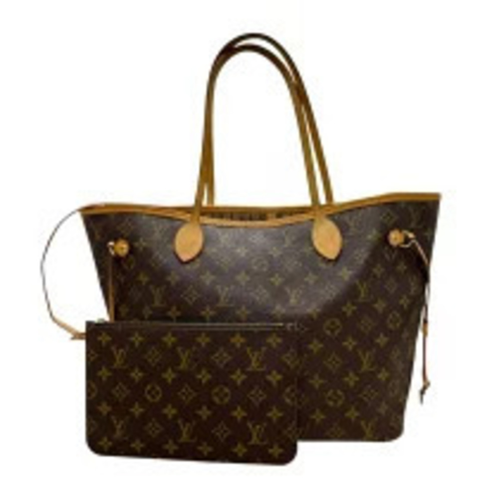 Louis Vuitton Neverfull Brown Monogram Canvas Tote Bag